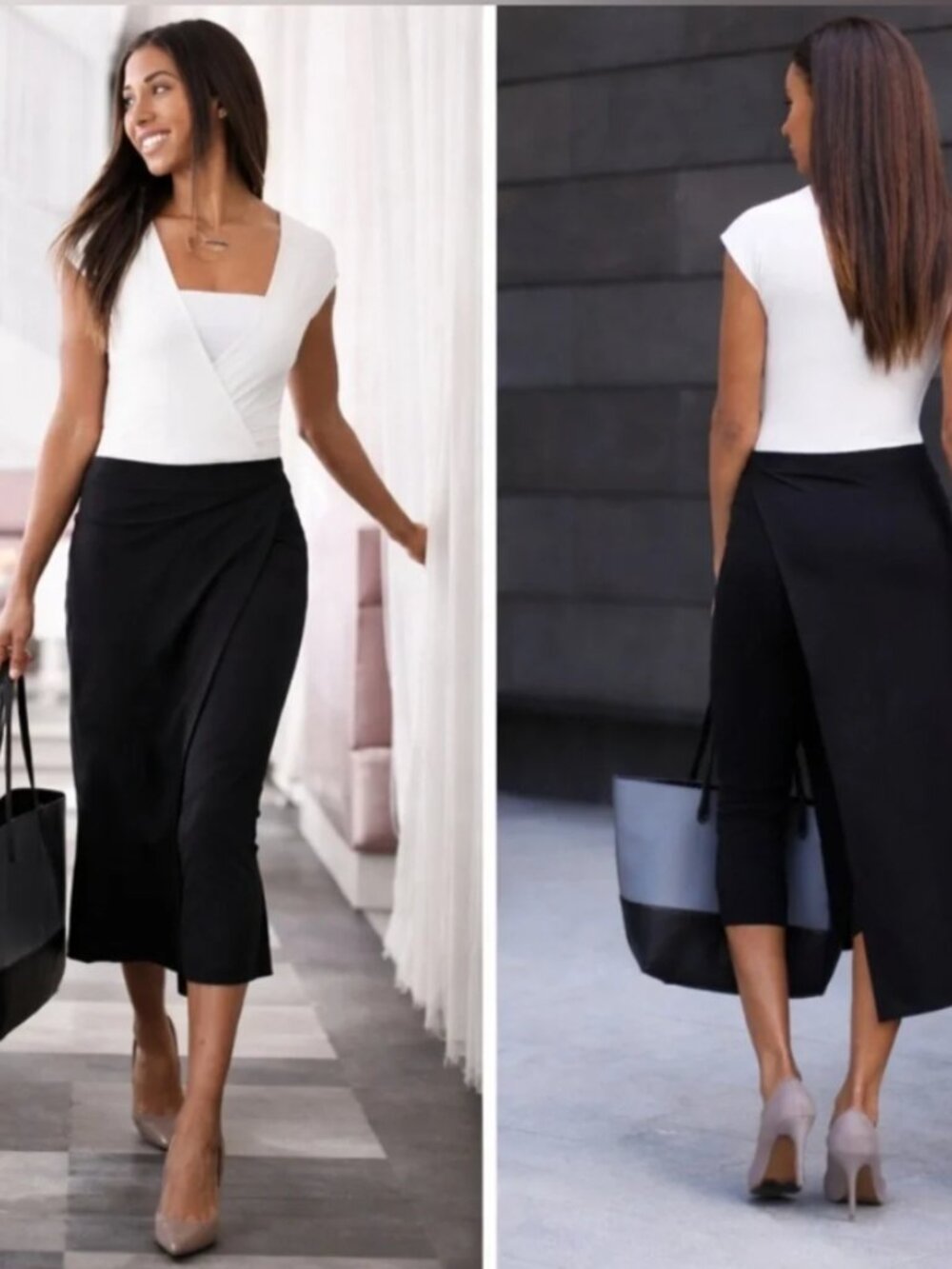 New Betabrand Black the Sassiest Pants Skirt Skort XXLarge